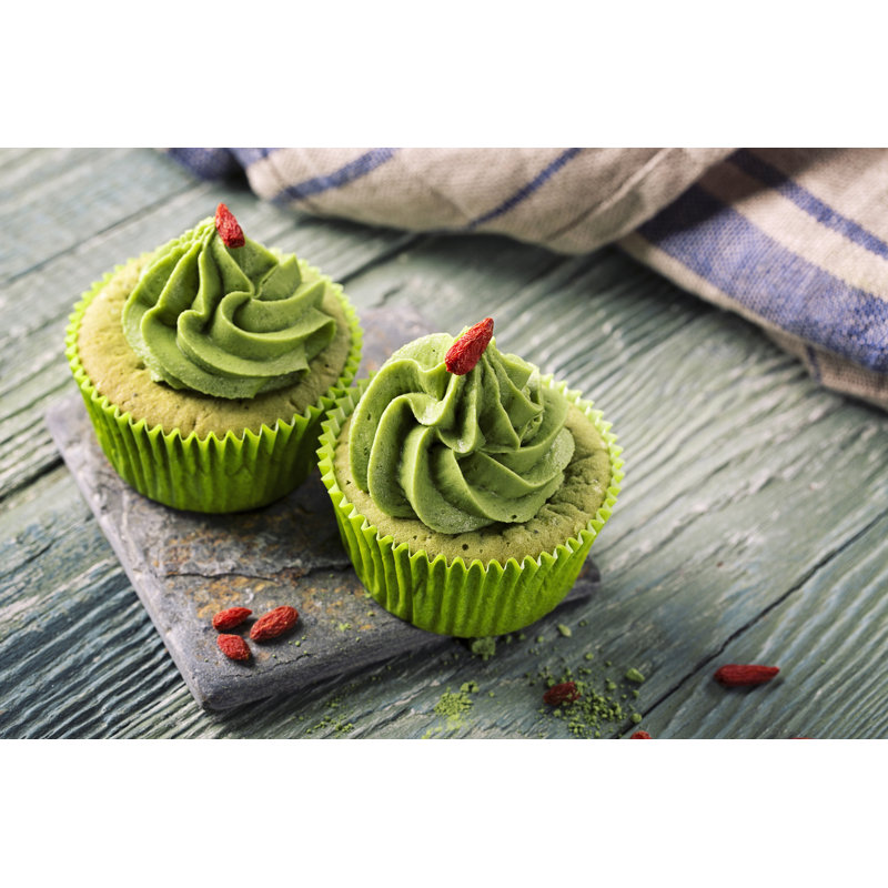 Matcha Cup Cakes - Wrapped Canvas Print, 51cm H x 76cm W x 3.8 cm D