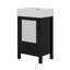 Meuble-lavabo de 20 pouces avec lavabo en céramique et beaucoup de rangement