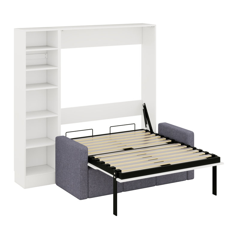 Lit escamotable avec canapé et tablettes Murphy