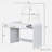 Lederman Makeup Vanity Table with Touch Screen Lighted Mirror, Dressing Table with A Drawer and Curved Edges