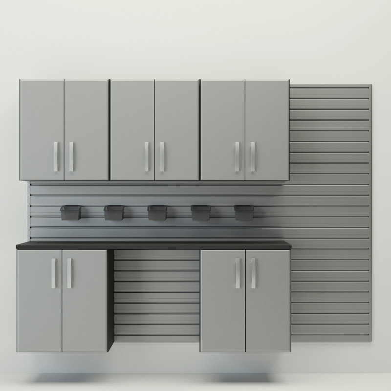 16 Piece Plastic Storage System, Silver