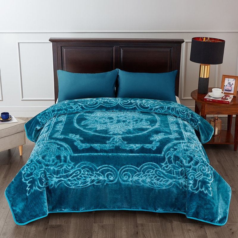 Ketterman Plain Weave / Muslin Blanket, Teal