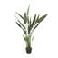 Faux plante 61 po avec pot cannelé noir Bird of Paradise