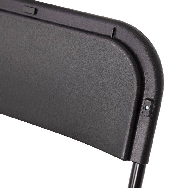 Chaises pliantes en plastique Armando, Noir