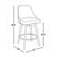 Tabouret de bar pivotant Clowers de 26 po à hauteur fixe avec pieds en bois massif-1294992143-1294992147