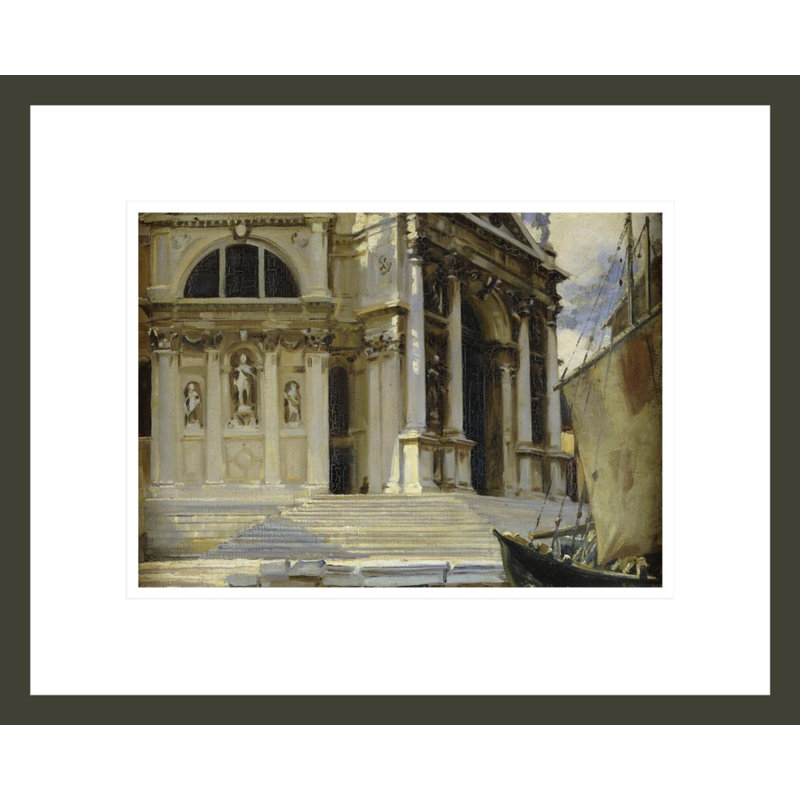 «Santa Maria della Salute Venice» par John Singer Sargent, impression giclée encadrée, H 13,61 po x l 16,75 po