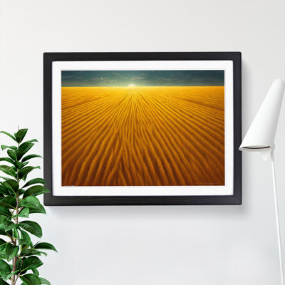 Expressive Wheat Field - Single Picture Frame Print