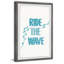 «Lana I'm Ride the Wave», reproduction encadrée-560517761