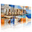 «Moai Statues and Easter Island Landscape Collage», reproduction d'art sur toile abstraite (ensemble de 3)-1143646161