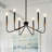 Gerbrig Dimmable Classic / Traditional Chandelier Black Farmhouse Chandeliers for Dining Room-870213462