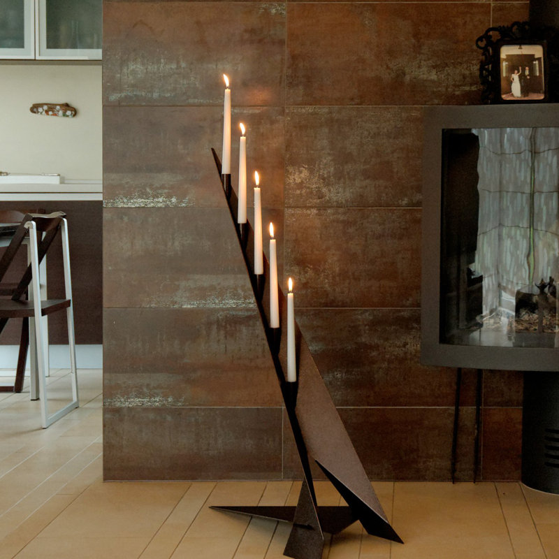 Metal Floor Candelabra