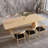 Burlywood Rectangular Solid Wood Butterfly Leaf  Dining Table-107658619