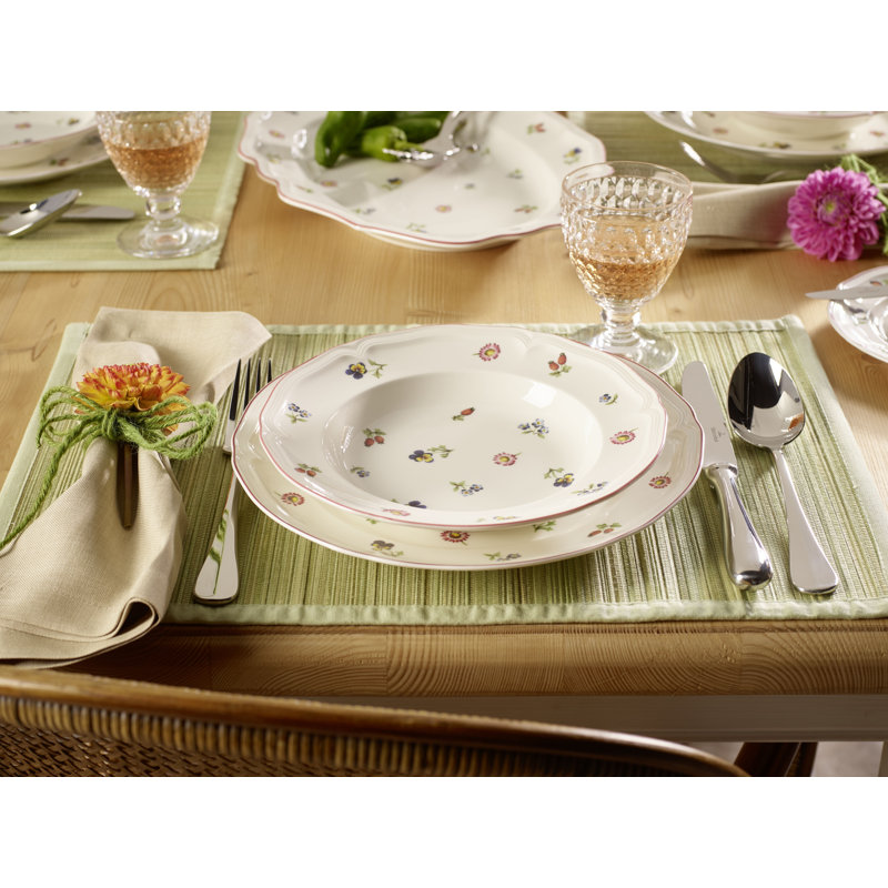 Villeroy & Boch Petite Fleur Platter, 1.6" H x 16.7" W x 11.5" L