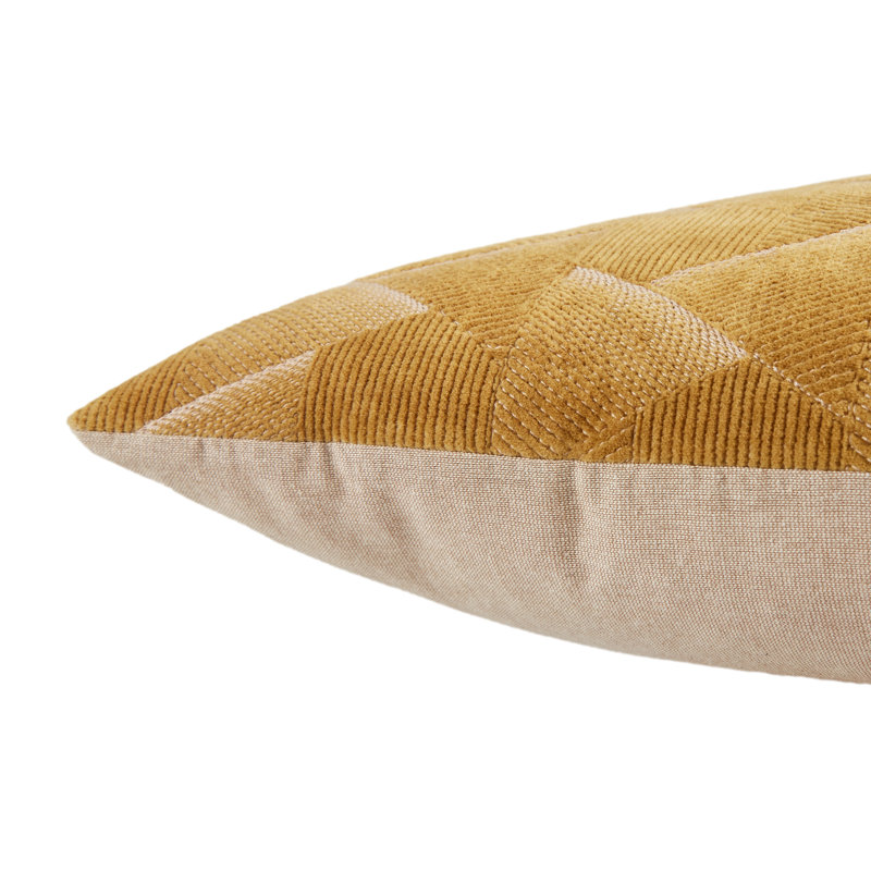 Coussin 100% coton Gretchen, Or, Duvet