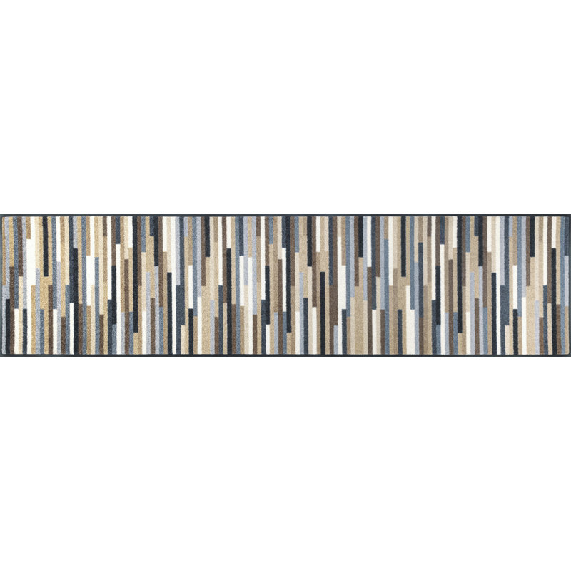 Mikado Stripes Doormat, Rectangular 60 x 85cm, Nature