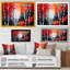 «Path Into the Red Forest I», reproduction sur toile-1828765106-1828765105