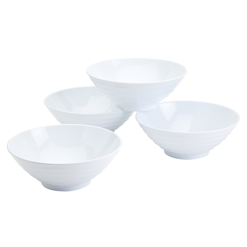 Ensemble de bols gigognes en mélamine 4 pièces INFUSE, Blanc
