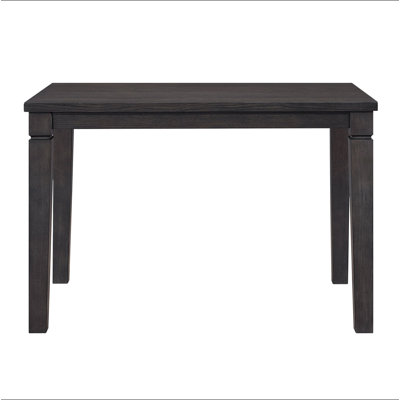 Classic Dark Espresso Finish Counter Height Table with Removable Leaf Square Wooden Dining Furniture 1pc