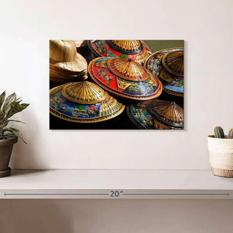Chapeaux traditionnels thaïlandais Kerner, H 8 po x l 12 po