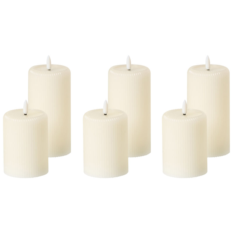 NOISETTE Decorative Accent Candle, White