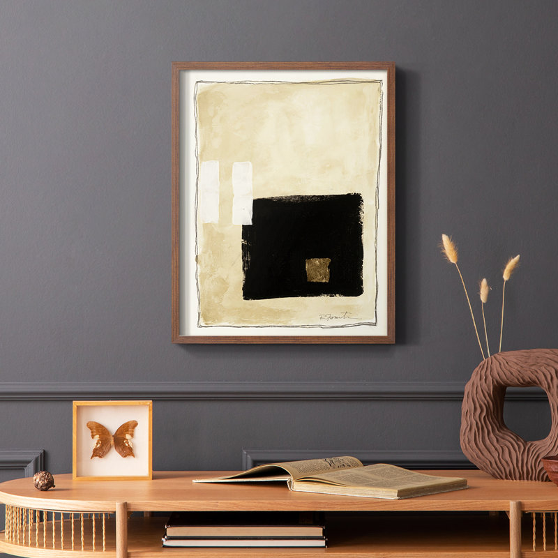 «Inner Musing I», reproduction encadrée - bois massif, Brun, H 10 po x l 8 po