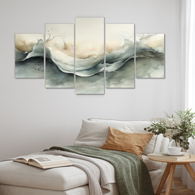 Vortex gris et blanc II - décoration murale abstraite - art mural moderne