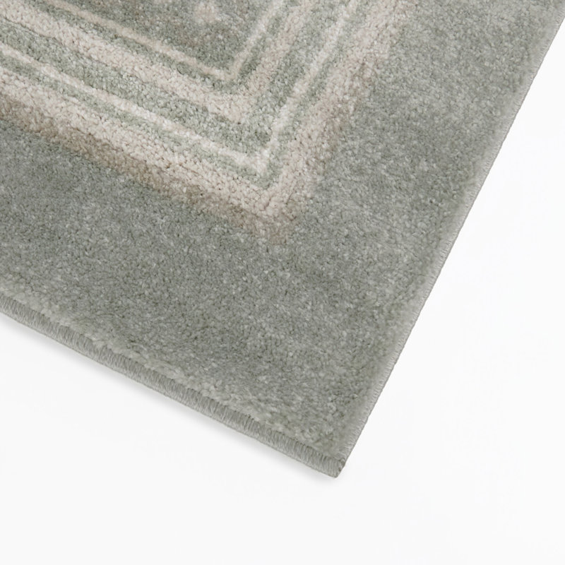 Wilkes Sage Transitional Border Area Rug, 7'10" x 10'