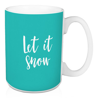Grande tasse à café let it snow Heathfield