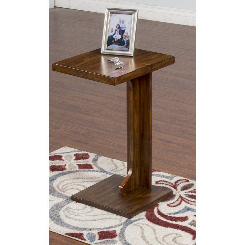 Hardin Solid Wood Top End Table, Brown