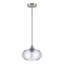 Suspension Alejo 9,44 po à une lumière en verre à motif floral pour îlot de cuisine-1546843160