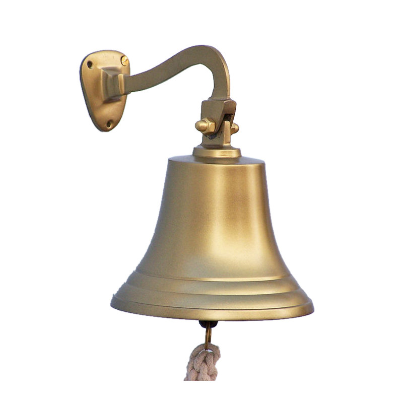 Décoration murale cloche de bateau suspendue, H 11 po x l 7 po x P 7 po