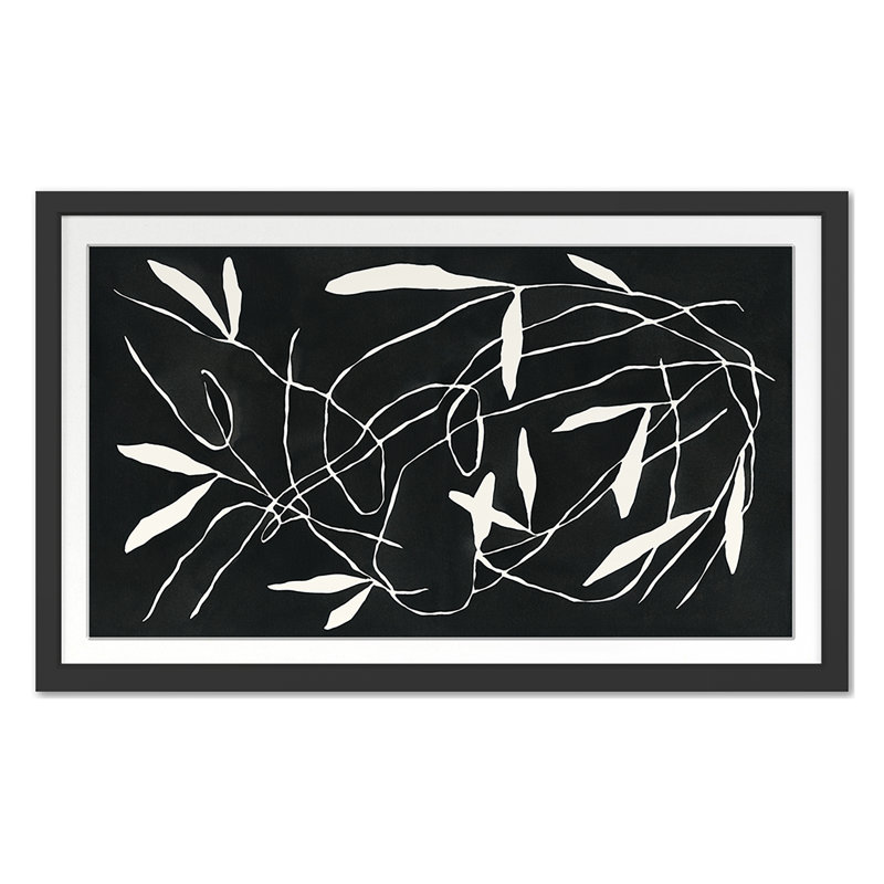 Tumbling Vine Print by Roebuck, Kate, 16'' H x 26'' W, Black Single Picture Framed