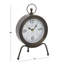 Analog Mechanical Tabletop Clock in Dark Brown