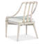 Fauteuil à dossier à lattes en bois naturel clair / blanc / huître Commerce and Market