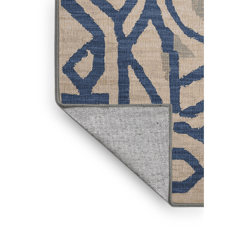 Machine Washable Gray Area Rug, Rectangle 5' x  7'