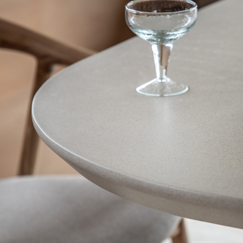 Oval Dining Table, Cream