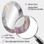 Miroir mural rose avec plumes roses Wanderlust-1906480503