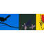 Papier peint abstrait oiseaux mauves Funchess-914369928