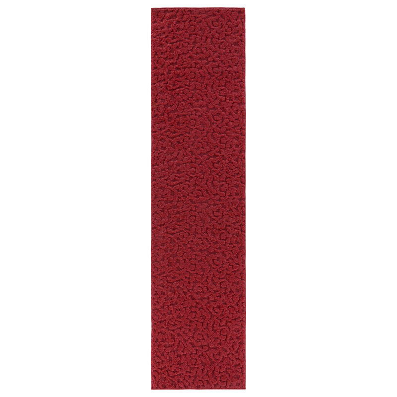 Garland Rug Ivy 3 ft. x 8 ft. Area Rug Chili Red, Runner 2' x 12'