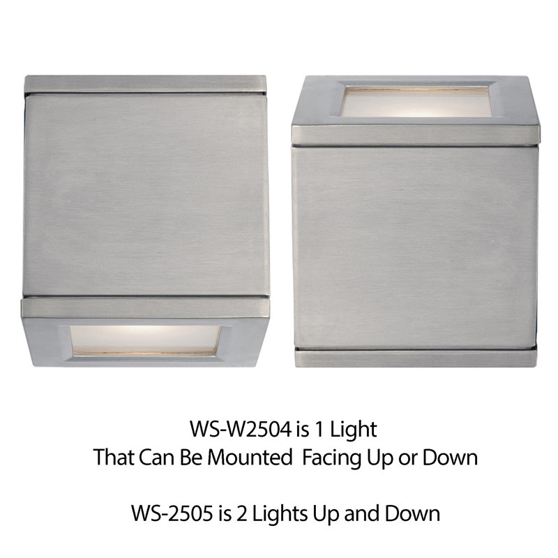 Rubix Wall Light, Brushed Aluminum