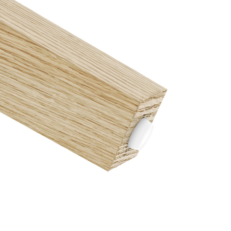 Table de bout ovale en bois massif, Naturel