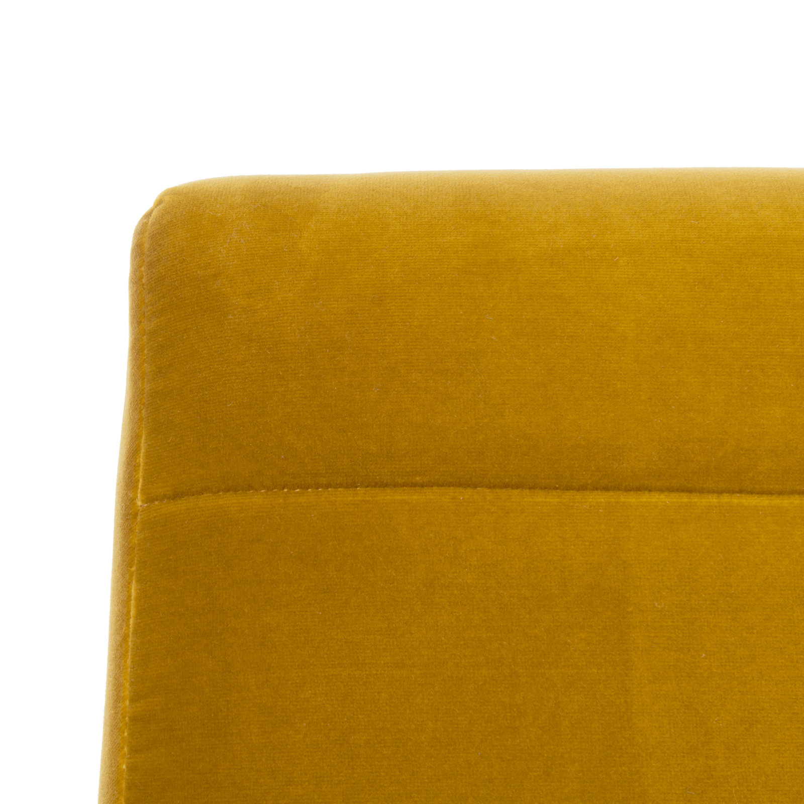 Barrow Oak Velvet Armchair, Gold Velvet