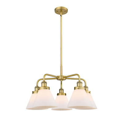 Lustre suspendu 5 lumières Cone