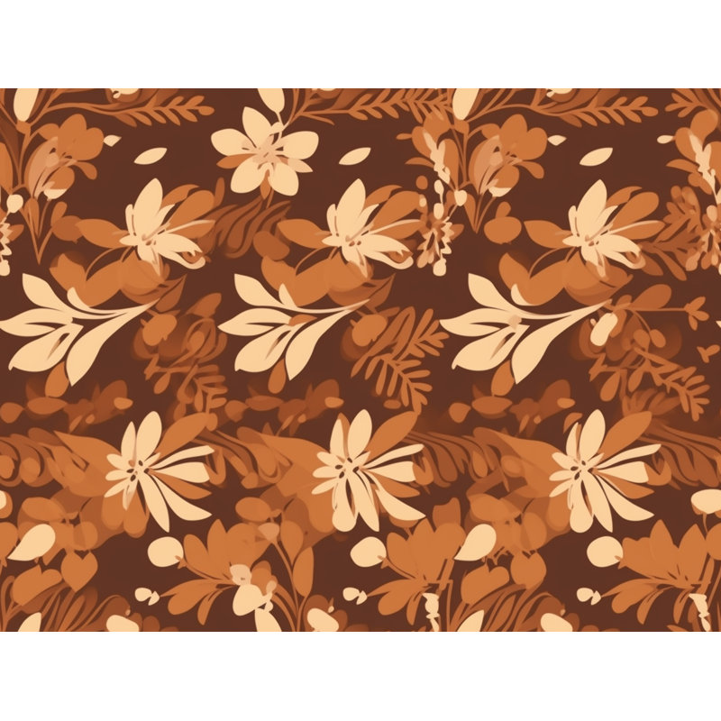 Motif floral de rideau de douche_6011, H 84 po x l 70 po