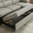 102.7'' L Shape Sectional Sleeper Sofa 2 In 1 Convertible Sectional Sofa With Pull Out Bed, Storage Chaise And 2 Stools-715508351