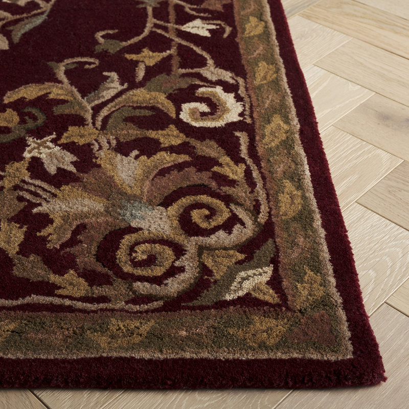 Tapis oriental en laine touffeté à la main Balthrop, Rectangle 5 pi x 8 pi