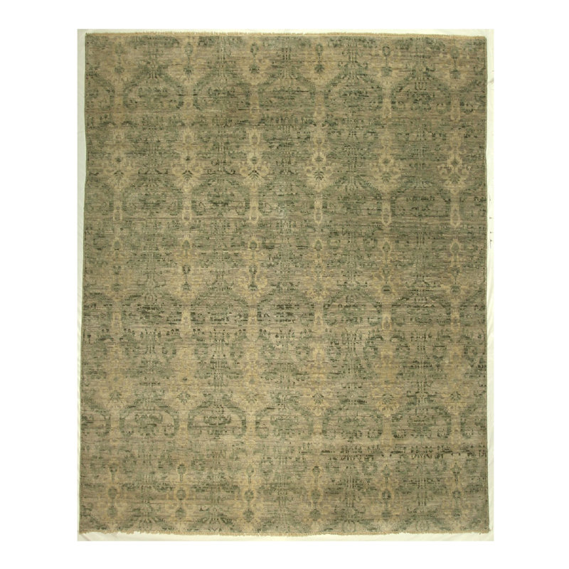 Hand Knotted Ikat Area Rug