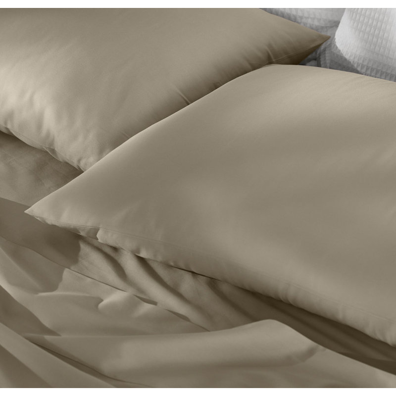 Signature Washed Pillowcase Set, Oak, King Pillowcase Set