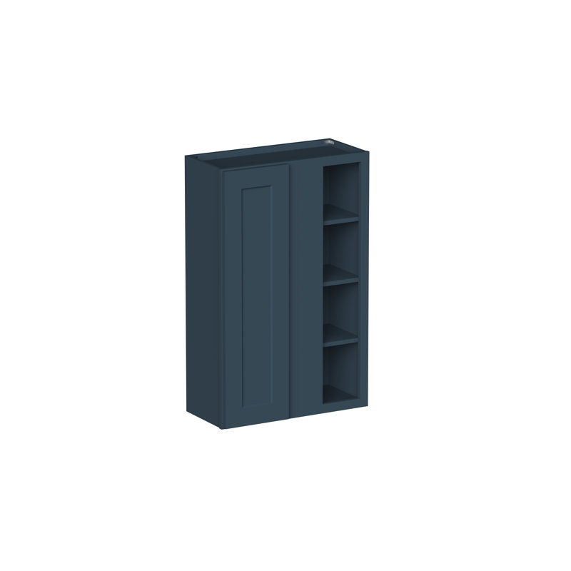 Armoire murale réversible de style Shaker de DL Cabinetry (prête à assembler) l 27 po x H 42 po x P 12 po - Gris Cyber, 42"