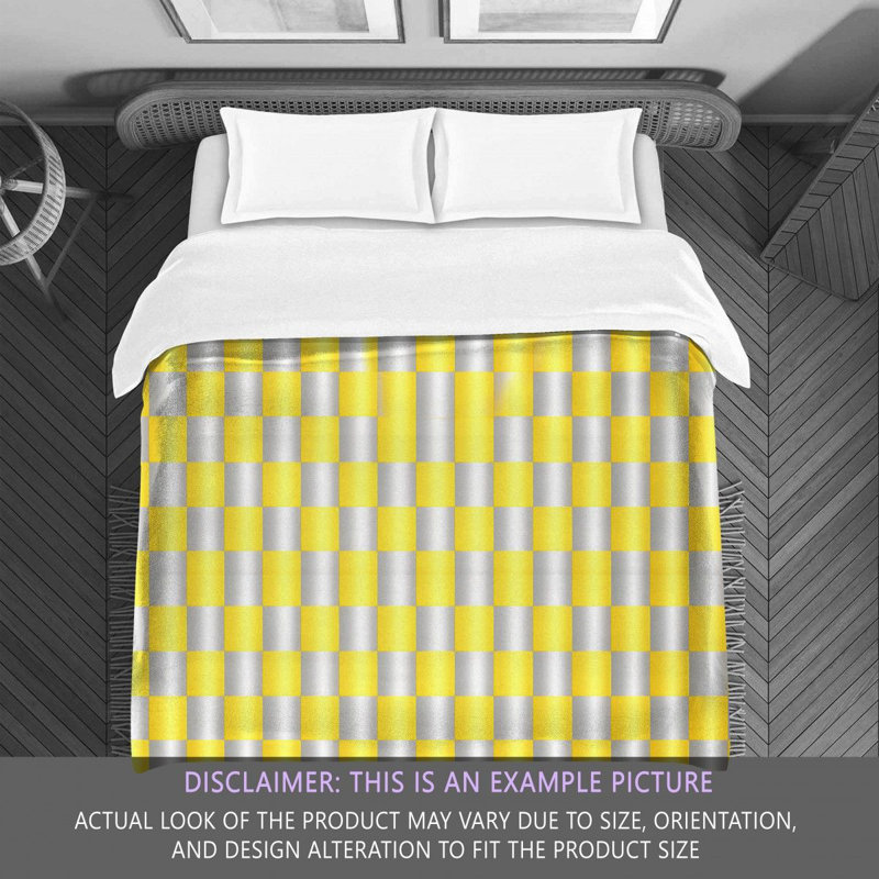 Polyester Gingham Comforter, Queen Comforter